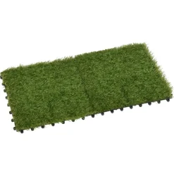 MAISON EXCLUSIVE - Carreaux de gazon artificiel 11 pcs vert 30x30 cm