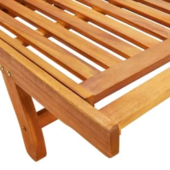 MAISON EXCLUSIVE - Chaise longue de jardin avec coussin bois d'acacia solide