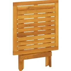 MAISON EXCLUSIVE - Chaise longue d'extérieur repose-pieds et table acacia solide