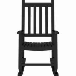 MAISON EXCLUSIVE - Chaise à bascule enfants noir bois de peuplier massif