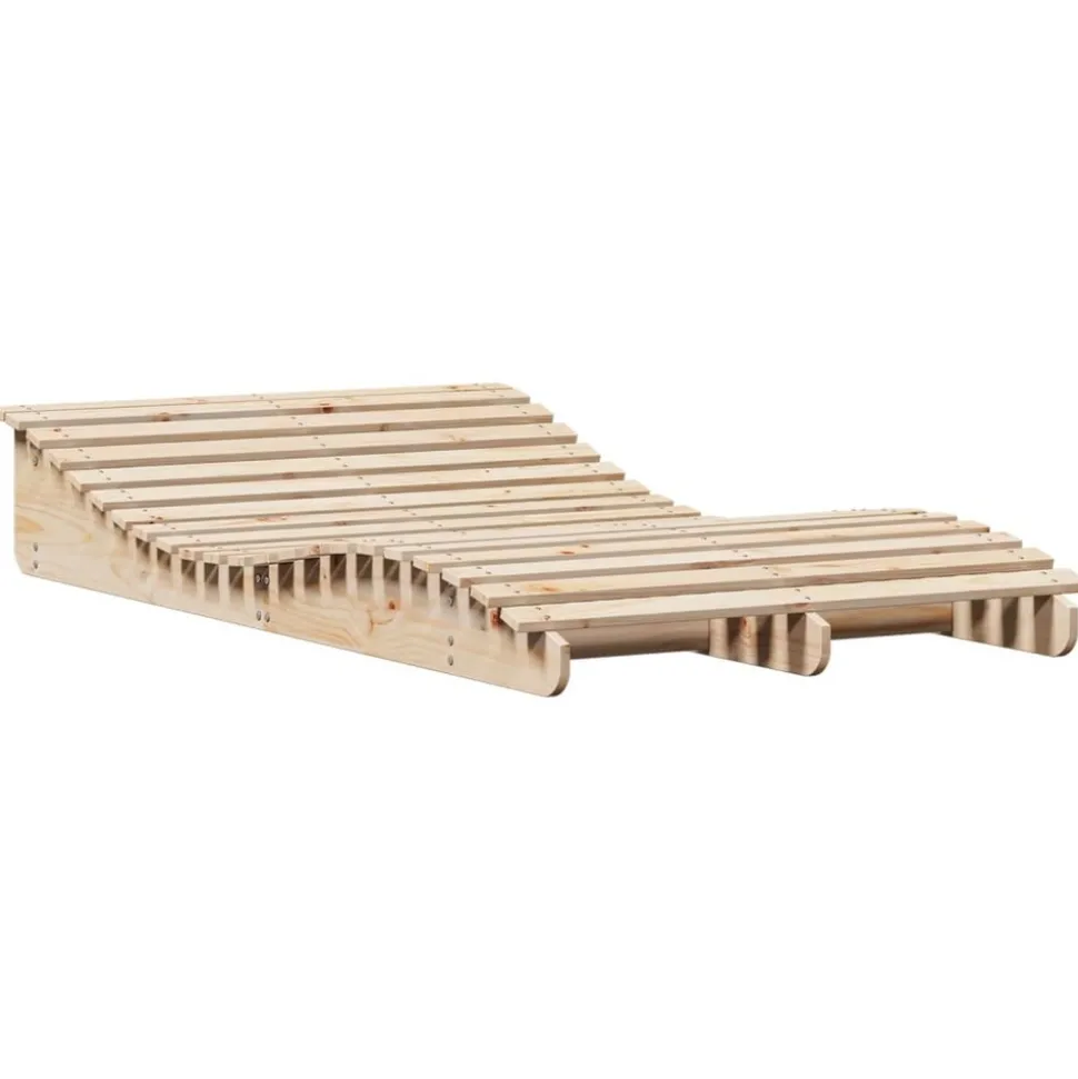 MAISON EXCLUSIVE - Chaise longue 205x110x31,5 cm bois massif de pin