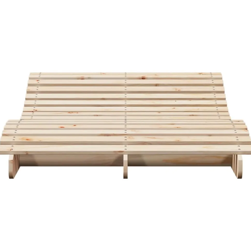 MAISON EXCLUSIVE - Chaise longue 205x110x31,5 cm bois massif de pin