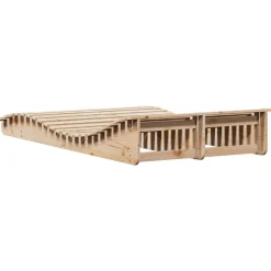 MAISON EXCLUSIVE - Chaise longue 205x110x31,5 cm bois massif de pin