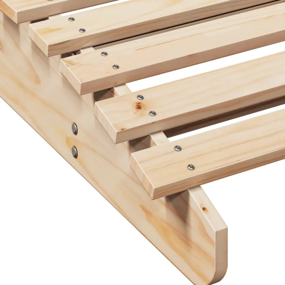 MAISON EXCLUSIVE - Chaise longue 205x110x31,5 cm bois massif de pin