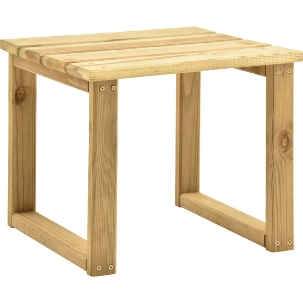 MAISON EXCLUSIVE - Chaise longue de jardin avec table et coussin pin imprégné