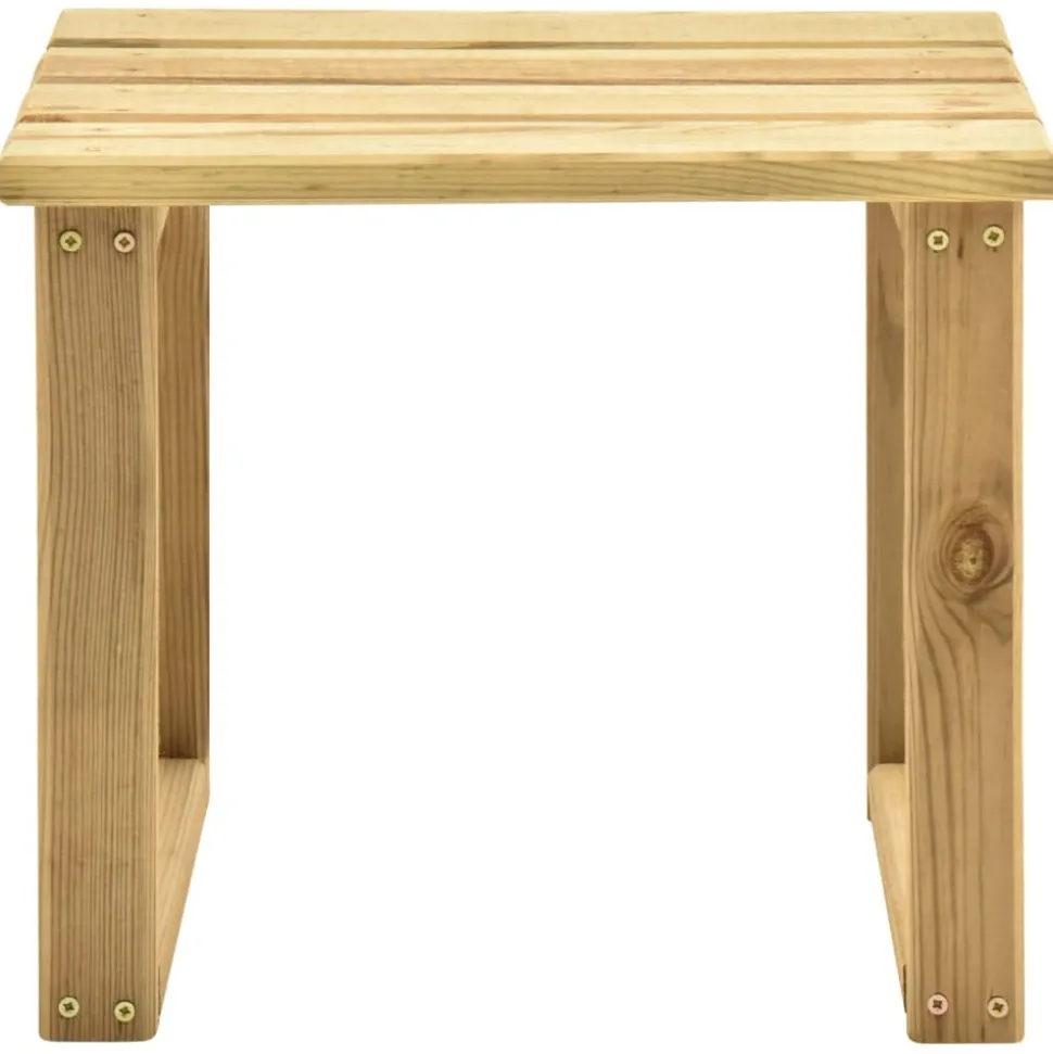 MAISON EXCLUSIVE - Chaise longue de jardin avec table et coussin pin imprégné