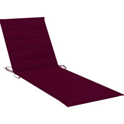 MAISON EXCLUSIVE - Chaise longue avec coussin bordeaux bois de pin imprégné