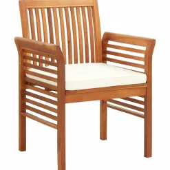 MAISON EXCLUSIVE - Chaise de jardin avec coussin bois d'acacia massif