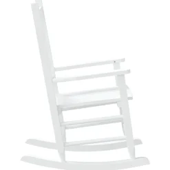 MAISON EXCLUSIVE - Chaise à bascule enfants blanc bois de peuplier massif