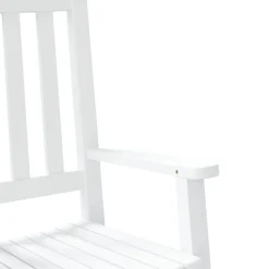 MAISON EXCLUSIVE - Chaise à bascule enfants blanc bois de peuplier massif