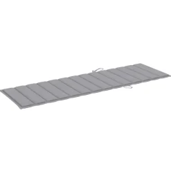 MAISON EXCLUSIVE - Chaise longue avec coussin gris bois de pin imprégné