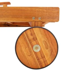 MAISON EXCLUSIVE - Chaise longue de jardin avec coussin bois d'acacia solide