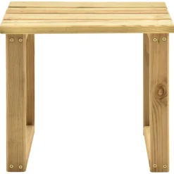 MAISON EXCLUSIVE - Chaise longue de jardin avec table et coussin pin imprégné