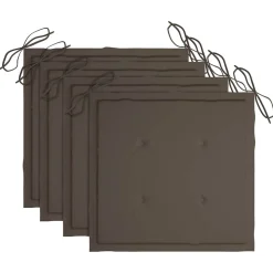 MAISON EXCLUSIVE - Chaises pliables de jardin avec coussins lot de 4 teck solide