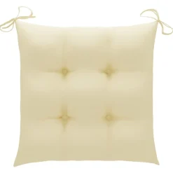 MAISON EXCLUSIVE - Chaises pliables de jardin avec coussins lot de 4 teck solide