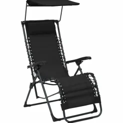 MAISON EXCLUSIVE - Chaises pliables de terrasse lot de 2 textilène noir