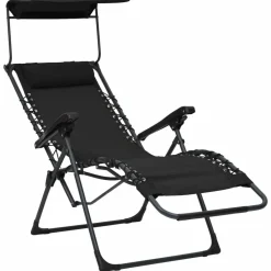 MAISON EXCLUSIVE - Chaises pliables de terrasse lot de 2 textilène noir