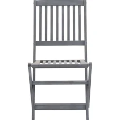 MAISON EXCLUSIVE - Chaises pliables d'extérieur lot de 2 et coussins bois d'acacia