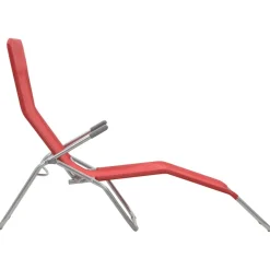 MAISON EXCLUSIVE - Chaises longues pliables lot de 2 textilène rouge