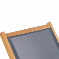 MAISON EXCLUSIVE - Chaises longues pliables et roulettes lot de 2 teck textilène