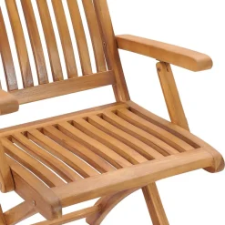 MAISON EXCLUSIVE - Chaises pliables de jardin lot de 8 bois de teck solide