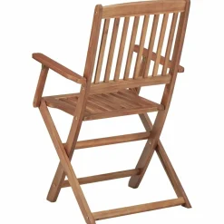 MAISON EXCLUSIVE - Chaises pliables d'extérieur et coussins lot de 8 bois d'acacia