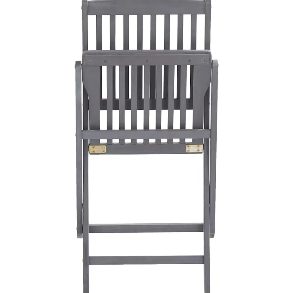 MAISON EXCLUSIVE - Chaises pliables d'extérieur lot de 6 et coussins bois d'acacia