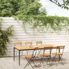 MAISON EXCLUSIVE - Chaises pliables de jardin lot de 6 acier bois d'acacia massif