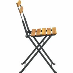 MAISON EXCLUSIVE - Chaises pliables de jardin lot de 6 acier bois d'acacia massif