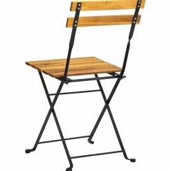 MAISON EXCLUSIVE - Chaises pliables de jardin lot de 6 acier bois d'acacia massif