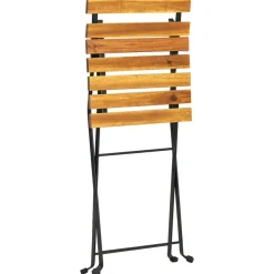 MAISON EXCLUSIVE - Chaises pliables de jardin lot de 6 acier bois d'acacia massif