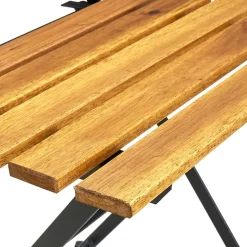 MAISON EXCLUSIVE - Chaises pliables de jardin lot de 6 acier bois d'acacia massif