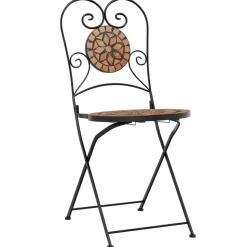 MAISON EXCLUSIVE - Chaises de bistrot pliables lot de 2 terre cuite céramique