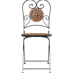 MAISON EXCLUSIVE - Chaises de bistrot pliables lot de 2 terre cuite céramique