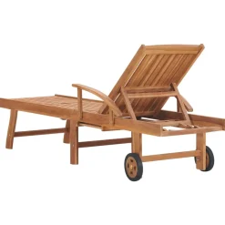 MAISON EXCLUSIVE - Chaises longues lot de 2 avec coussin anthracite teck solide