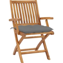 MAISON EXCLUSIVE - Chaises pliables de jardin avec coussins lot de 6 bois de teck