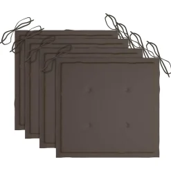 MAISON EXCLUSIVE - Chaises pliables de jardin avec coussins lot de 4 teck solide