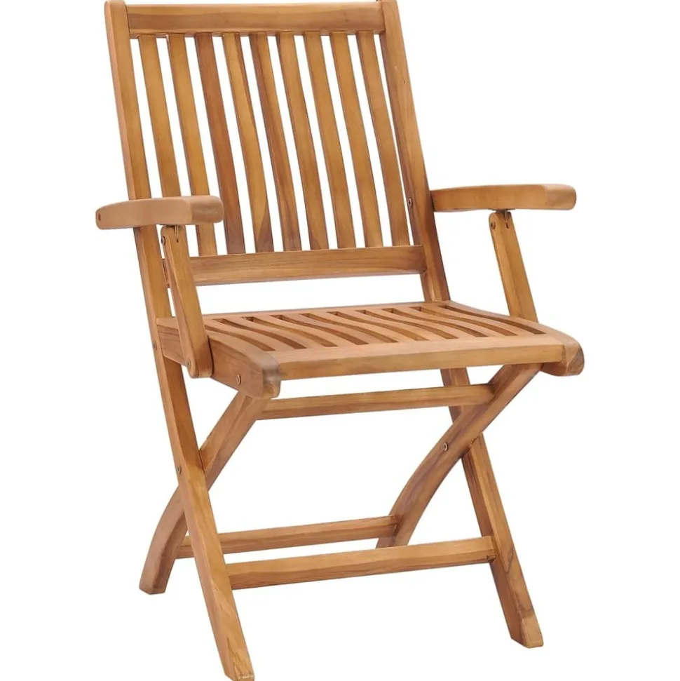 MAISON EXCLUSIVE - Chaises pliables de jardin lot de 6 bois de teck solide