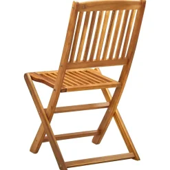 MAISON EXCLUSIVE - Chaises pliables d'extérieur lot de 2 bois d'acacia solide