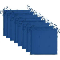 MAISON EXCLUSIVE - Chaises de jardin empilables avec coussins lot de 8 teck solide