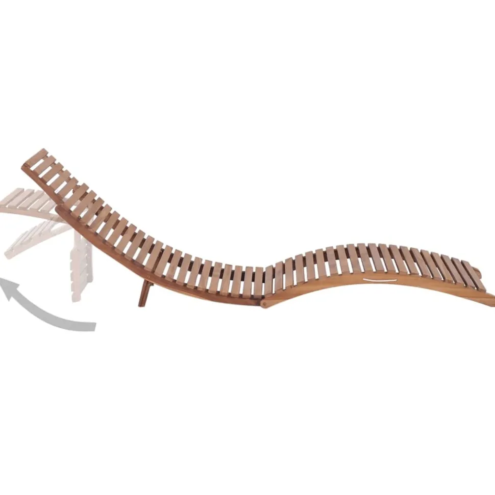 MAISON EXCLUSIVE - Chaises longues pliables lot de 2 bois de teck solide