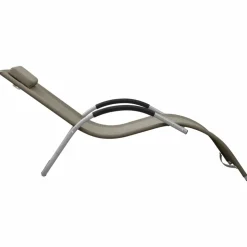 MAISON EXCLUSIVE - Chaises longues textilène lot de 2 taupe et gris