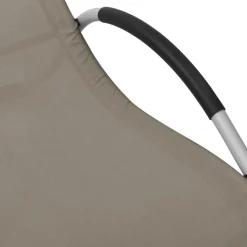 MAISON EXCLUSIVE - Chaises longues textilène lot de 2 taupe et gris