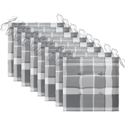 MAISON EXCLUSIVE - Chaises pliables de jardin avec coussins lot de 8 teck solide