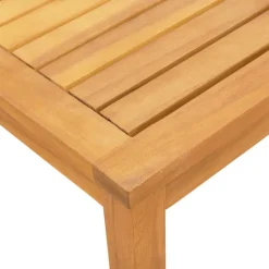 MAISON EXCLUSIVE - Chaises longues lot de 2 table bleu bois d'acacia et textilène