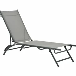 MAISON EXCLUSIVE - Chaises longues lot de 2 textilène et acier