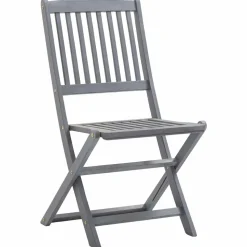 MAISON EXCLUSIVE - Chaises pliables d'extérieur lot de 2 bois d'acacia solide