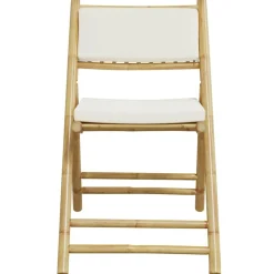 MAISON EXCLUSIVE - Chaises de bistro pliantes lot de 4 et coussins blanc crème