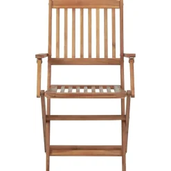 MAISON EXCLUSIVE - Chaises pliables d'extérieur et coussins lot de 8 bois d'acacia