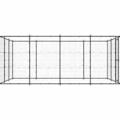MAISON EXCLUSIVE - Chenil extérieur acier 14,52 m²